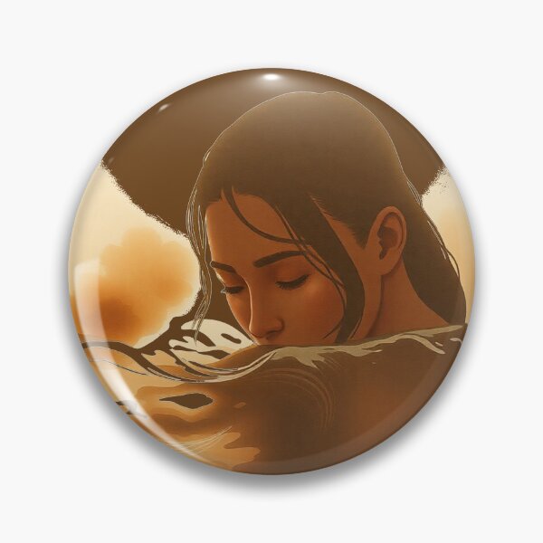 Item preview, brown girl in the rain water colors anstract face designed and sold by  Mudikeys.