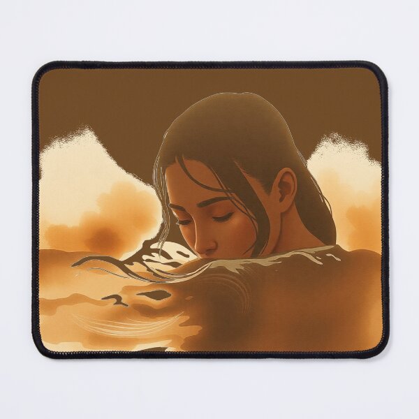 Item preview, brown girl in the rain water colors anstract face designed and sold by Mudikeys.