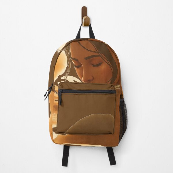 Item preview, brown girl in the rain water colors anstract face designed and sold by Mudikeys.