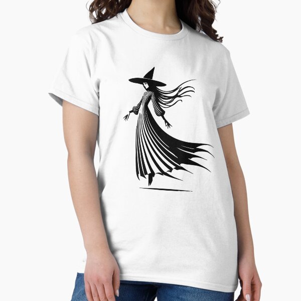 Item preview, Soaring Witch Minimalist Gothic Art designed and sold by TaccaFlower.