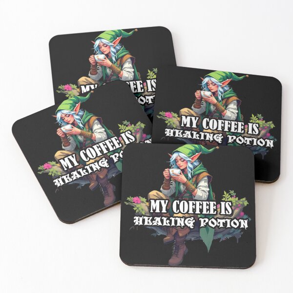 Item preview, My coffee is healing potion  designed and sold by BohoShopHU.