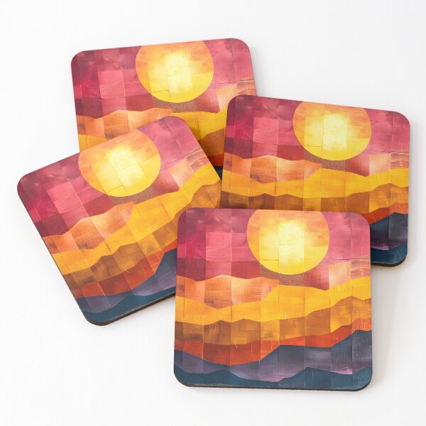Item preview, Patchwork Sunset Horizon designed and sold by ShadowAndSlate.