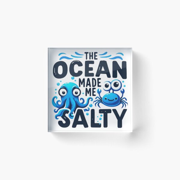 Item preview, The Ocean Made Me Salty Ocean Animals designed and sold by maximinano100k.
