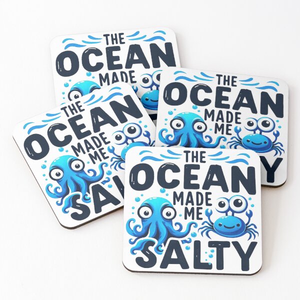 Item preview, The Ocean Made Me Salty Ocean Animals designed and sold by maximinano100k.