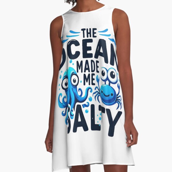 Item preview, The Ocean Made Me Salty Ocean Animals designed and sold by maximinano100k.