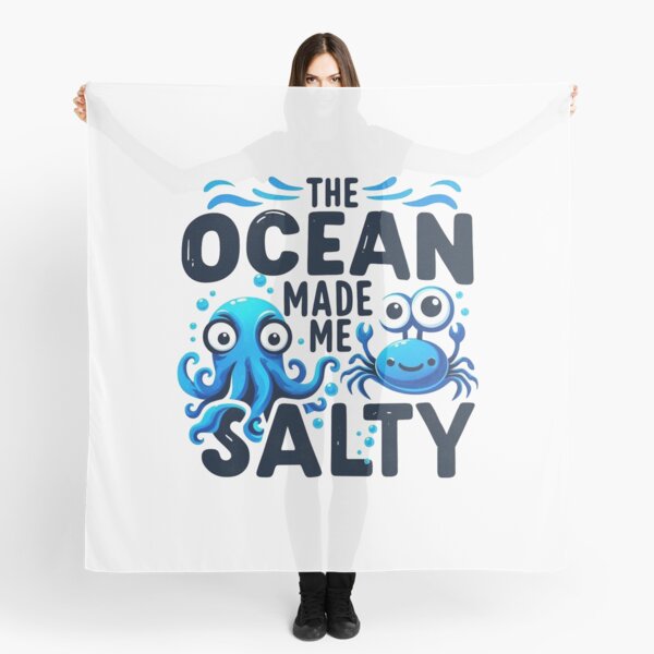 Item preview, The Ocean Made Me Salty Ocean Animals designed and sold by maximinano100k.