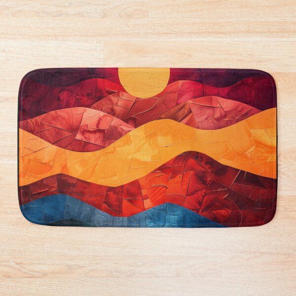 Item preview, Mosaic Sunset Waves designed and sold by ShadowAndSlate.