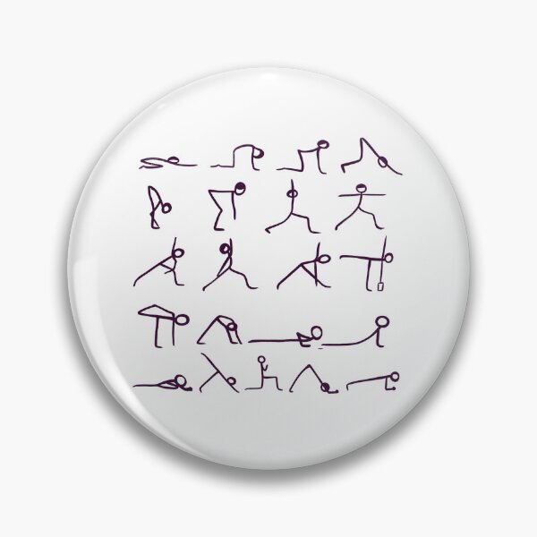 Item preview, Yoga asana sketches designed and sold by lialeaf.