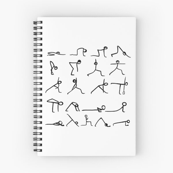 Item preview, Yoga asana sketches designed and sold by lialeaf.