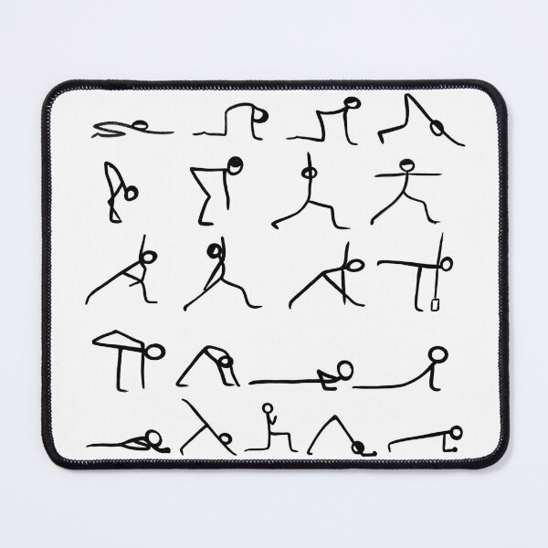 Item preview, Yoga asana sketches designed and sold by lialeaf.