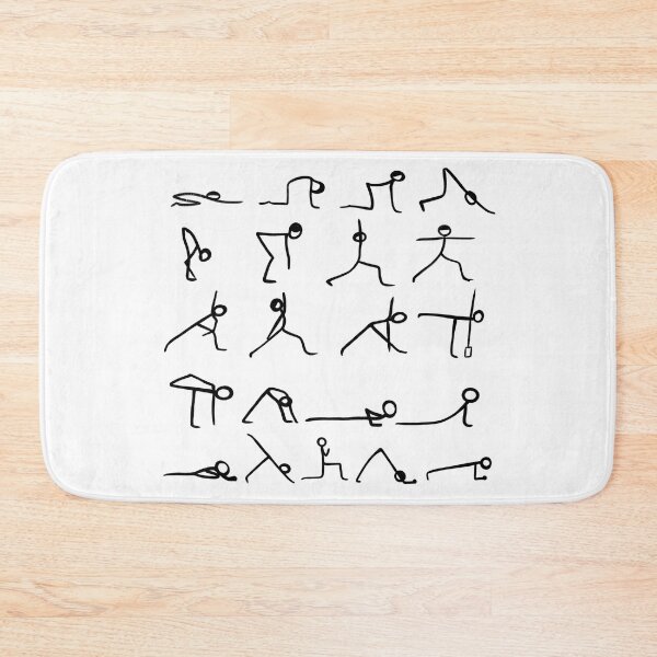 Item preview, Yoga asana sketches designed and sold by lialeaf.