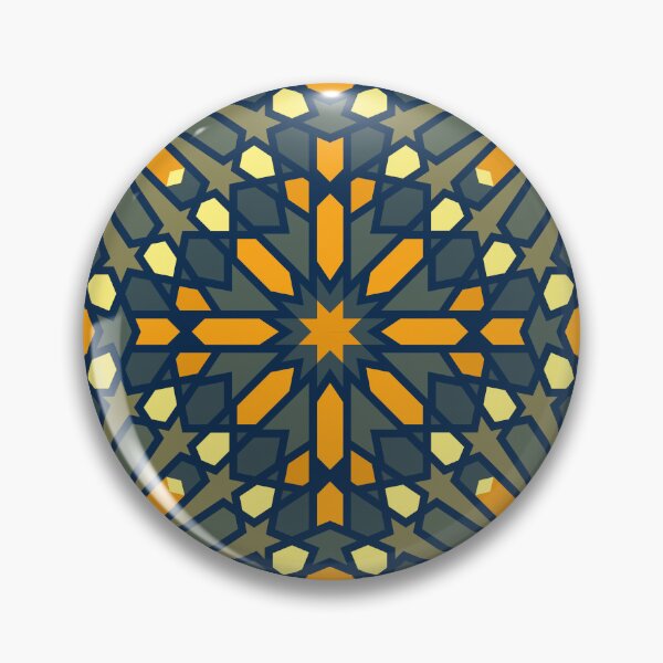 Item preview, Innovative Orange and Olive Symmetry Mosaic designed and sold by Tarjiart.