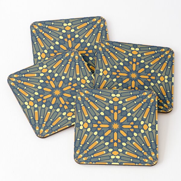 Item preview, Innovative Orange and Olive Symmetry Mosaic designed and sold by Tarjiart.