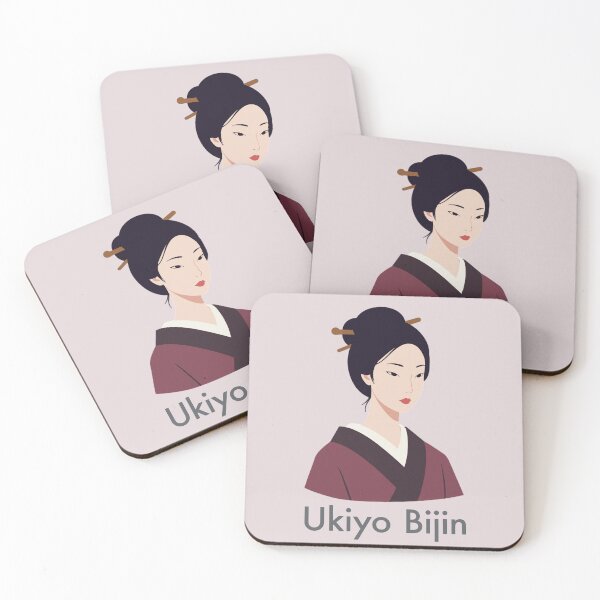 Item preview, Ukiyo Bijin - Elegant Japanese Woman in Kimono designed and sold by store-wasabi.