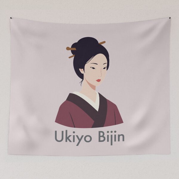 Item preview, Ukiyo Bijin - Elegant Japanese Woman in Kimono designed and sold by store-wasabi.
