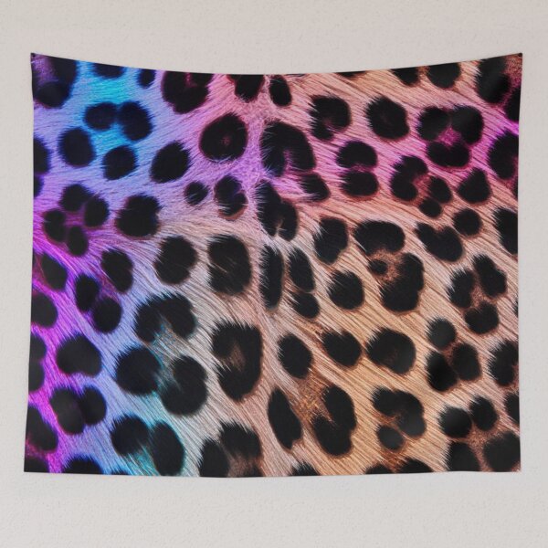 Item preview, Neon Leopard Print – Hot Pink & Electric Blue Animal Pattern designed and sold by ArtiQreate.