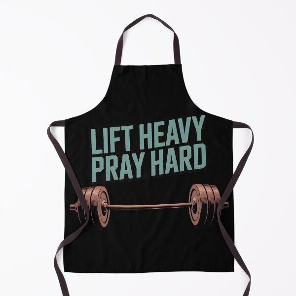 Item preview, Lift Heavy Pray Hard Christian Gym Fitness Design designed and sold by ThePixelAlchemy.