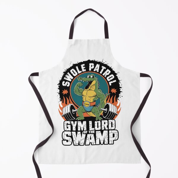 Item preview, Swole Patrol Crocodile – Gym Lord of the Swamp Fitness Art designed and sold by WildlifeInc.