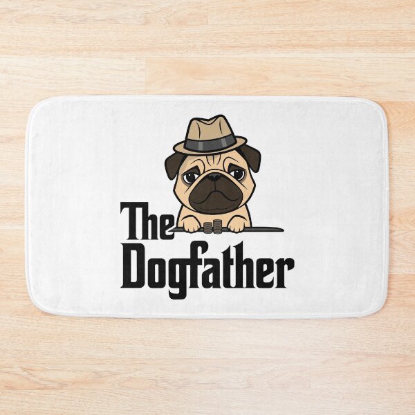 Item preview, The Dogfather Pug – Mafia Style Funny Dog Design designed and sold by WildlifeInc.