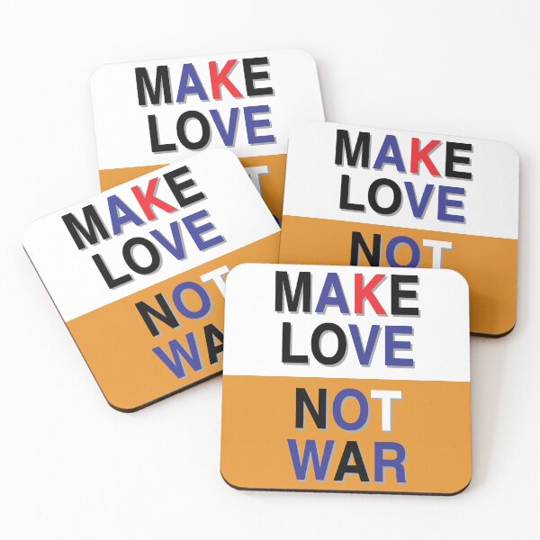Item preview, Make Love Not War designed and sold by The Unique Geek.