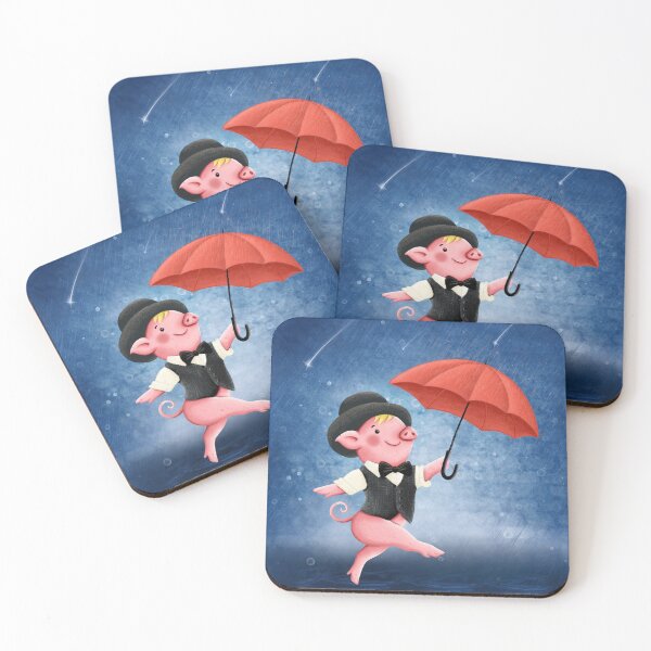 Item preview, Dancing cutest pig in the rain designed and sold by jancajiravova.