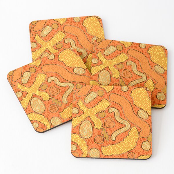 Item preview, Abstract Dots 1970s Style in Orange, Yellow and Brown designed and sold by KaSaPo.