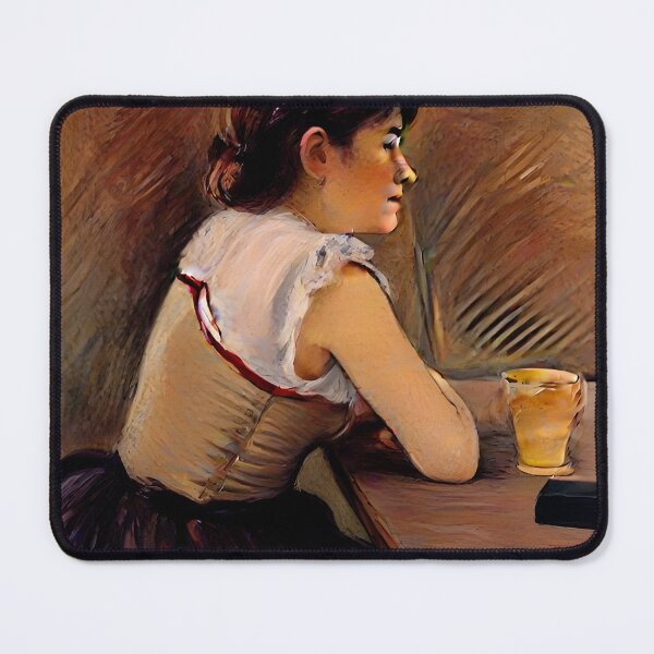 Item preview, The Absinthe Drinker – A Portrait of Solitude designed and sold by artdesignsnow.
