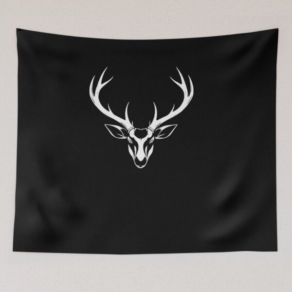 Item preview, Noble Stag Head Silhouette | Wildlife Emblem Design designed and sold by Negative Space Art.