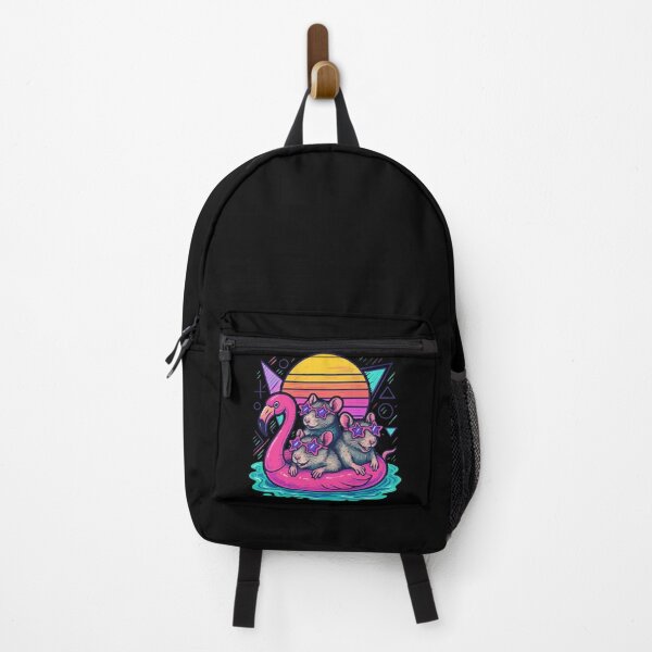 Item preview, Chillin Rats Summer Flamingo Retro designed and sold by TomFrontierArt.