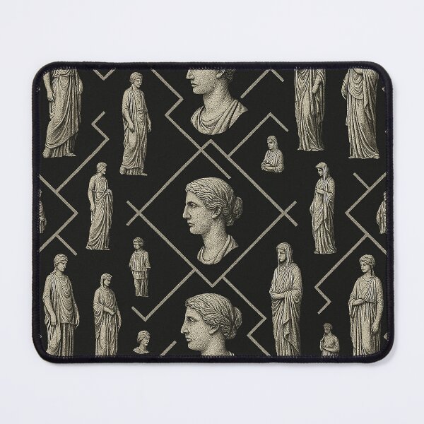 Item preview, Dark Geometric Ancient Roman Staue Pattern designed and sold by DreamCraze.