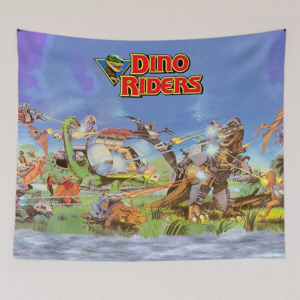 Item preview, Dino Riders 80s Cartoon Vintage designed and sold by Retr0Tshirts.