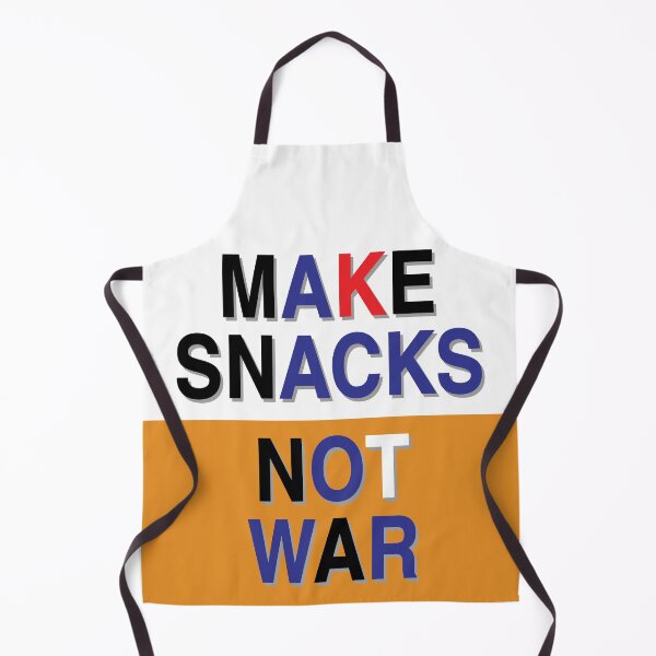Item preview, Make Snacks Not War designed and sold by The Unique Geek.