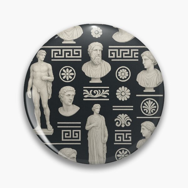 Item preview, Ancient Roman Marble Bust Ornamental Greek Design designed and sold by DreamCraze.