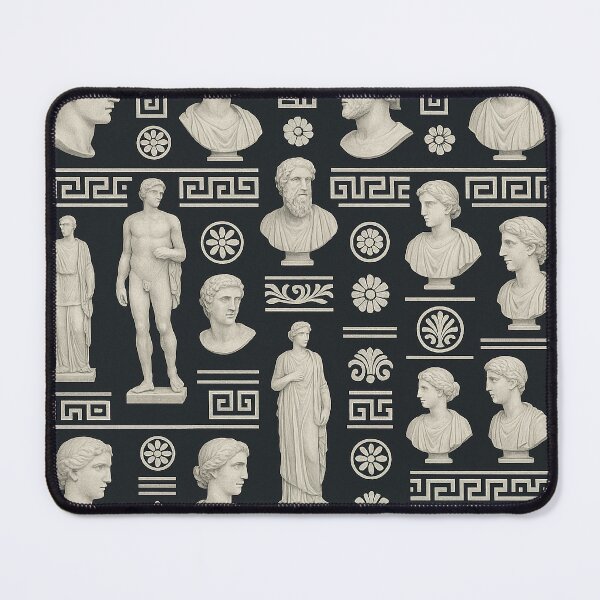 Item preview, Ancient Roman Marble Bust Ornamental Greek Design designed and sold by DreamCraze.