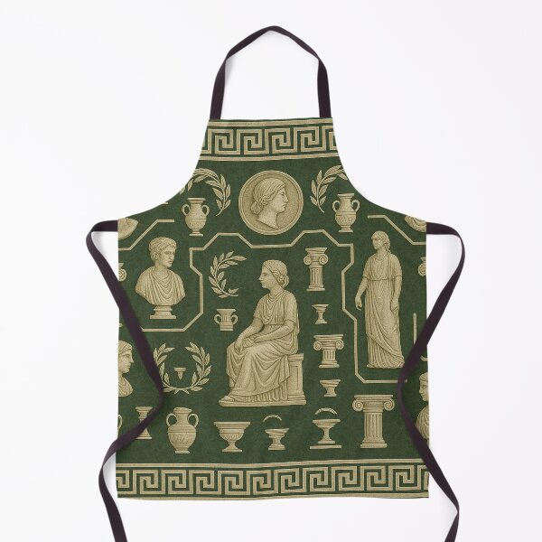 Item preview, Vintage Green Ancient Roman Marble Statue Pattern designed and sold by DreamCraze.