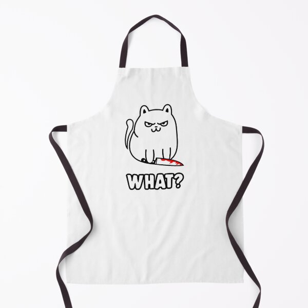 Item preview, What? Angry Cat with Knife - Funny Edgy Cat Meme designed and sold by All DayTees.