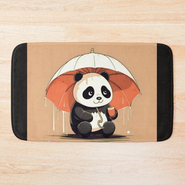 Item preview, cute rainy panda drawing designed and sold by NivyasArtistry.