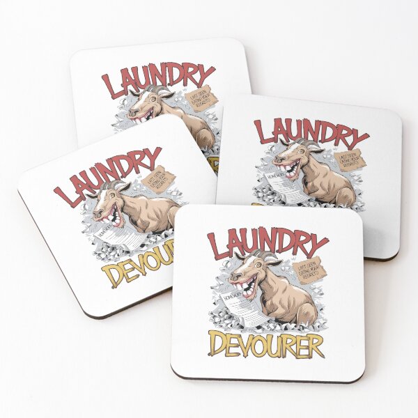 Item preview, Crazy Goat – Laundry Devourer Funny Animal Art designed and sold by WildlifeInc.