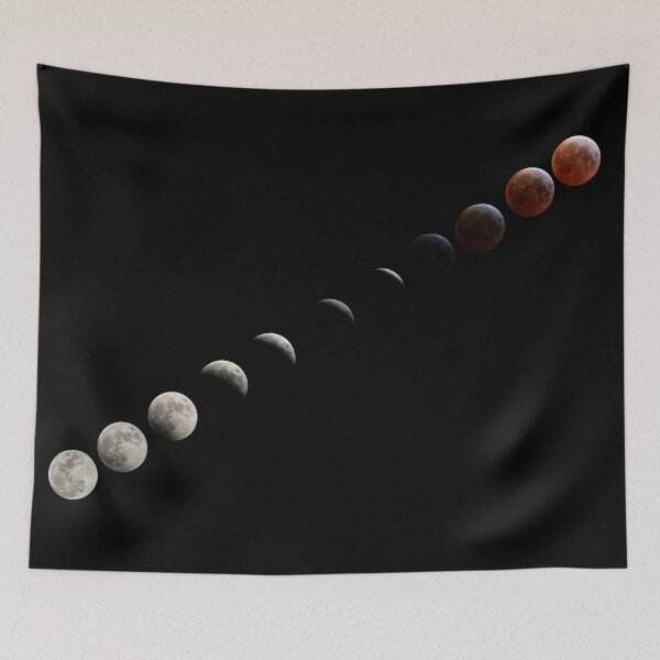Item preview, Total Lunar Eclipse Blood Worm Moon Shots designed and sold by anagarciaphoto.
