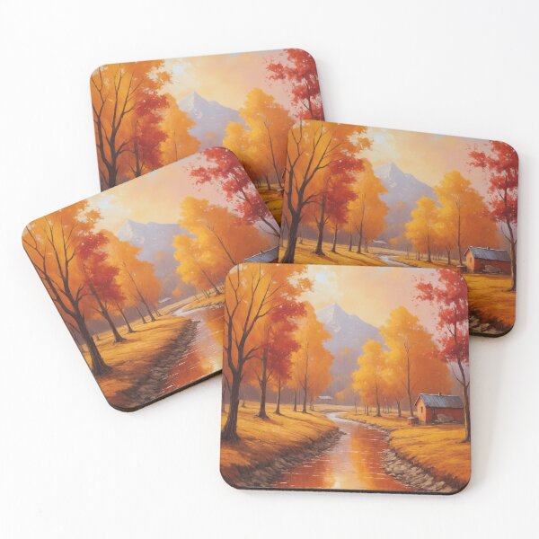 Item preview, Autumn Stream: A Rustic Mountain View designed and sold by REPTISLAV.