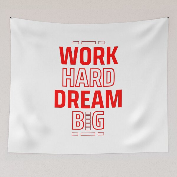 Item preview, Work Hard Dream Big - Bold Motivational Hustle Design designed and sold by chawezi.