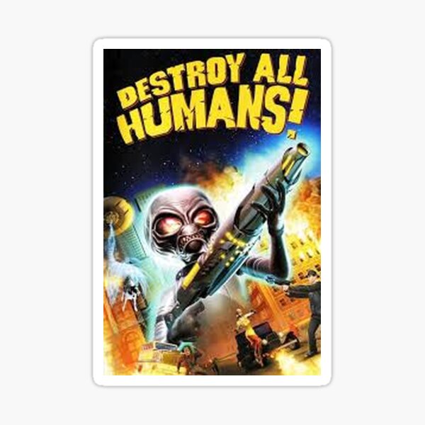 Item preview, Destroy all humans Retro Alien Invasion Tee – 2000s Space Mayhem Tribute designed and sold by LAS-PRINTS.