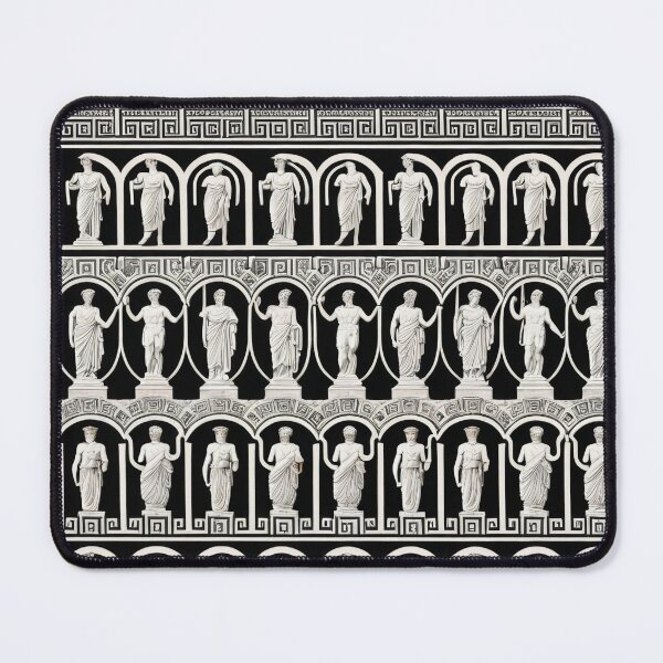 Item preview, Black and White Ancient Marble Statue Pattern designed and sold by DreamCraze.