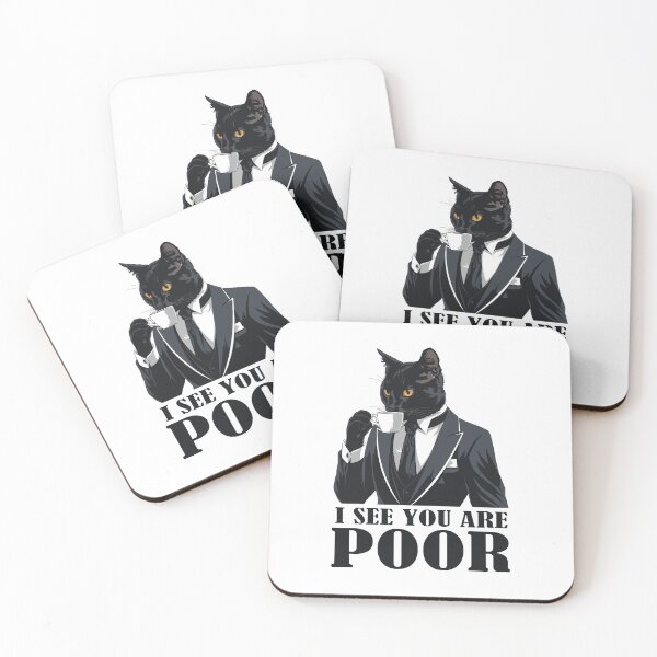 Item preview, Fancy Rich Cat Meme Tuxedo Humor Design designed and sold by WildlifeInc.