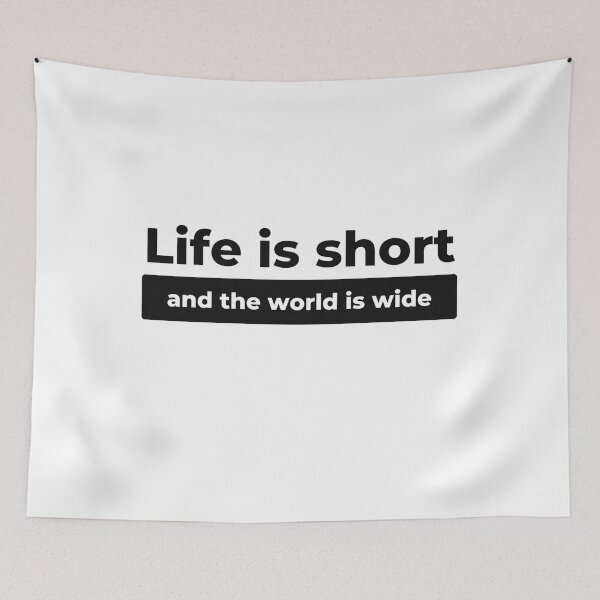 Item preview, Life Is Short - Motivational Minimalist Quote Design designed and sold by chawezi.