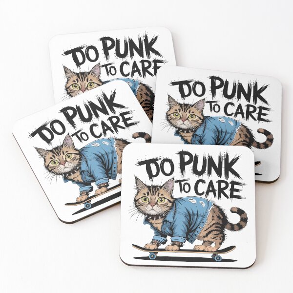 Item preview, Punk American Wirehair Cat on Skateboard designed and sold by WildlifeInc.