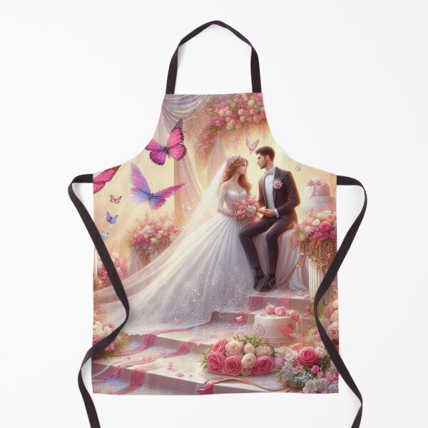 Item preview, Enchanted Dream Wedding: Romantic Pink Butterflies & Rose Bloom Art" designed and sold by choder61.