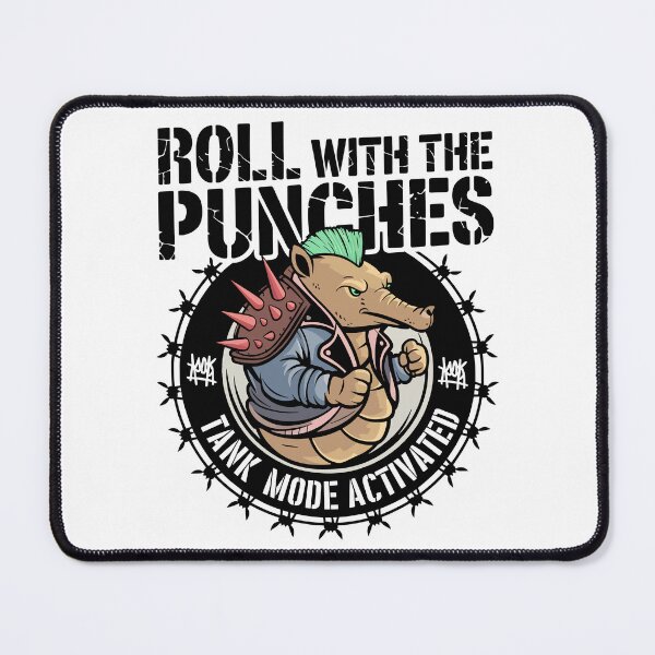 Item preview, Punk Armadillo Tank Mode – Funny Roll With The Punches Design designed and sold by WildlifeInc.