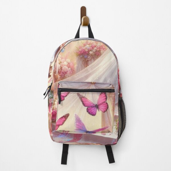 Item preview, Enchanted Dream Wedding: Romantic Pink Butterflies & Rose Bloom Art" designed and sold by choder61.