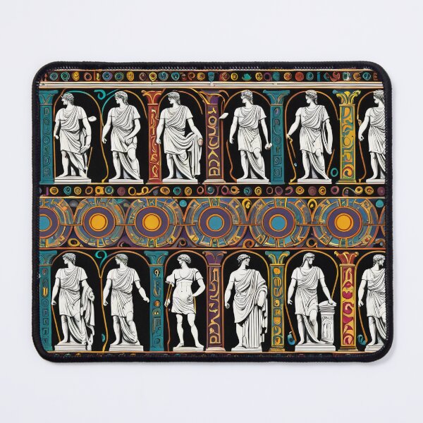 Item preview, Colorful Ornamental Ancient Stone Statue Pattern designed and sold by DreamCraze.